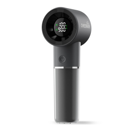 Ventilateur à Main Portable, Mini Ventilateur Puissant 6 Vitesses, Batterie 5000mAh (jusqu'à 15h d'autonomie), Turbo Ventilateur
