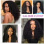 NICMISS Tissage Bouclé Naturel Kinky Curly Human Hair 18 20 22 Pouces 210g | 3 Bundles Tissage Bresilien Naturel Cheveux Humain 