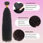 Tissage Bresilien Naturel Cheveux Humain Kinky Curly Bundles 16 18 20 Pouce | Tissage Bouclé Naturel Meches 100% Unprocessed Vir