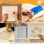 30 Plaques Contreplaqué Tilleul 3 mm, Découpe Laser, Gravure, pour Maquette | Format carré 30 × 30 cm, surface polie, bords liss