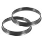 X AUTOHAUX 4pcs Bague De Centrage Jante Noire en Plastique pour Voiture | Plastique, Intérieur 66.6mm, Extérieur 70.1mm, Épaisse