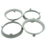 Felgenfactory - 4 Anneaux de centrage 70,1 x 66,6 mm - Gris - Compatible avec voitures particulières