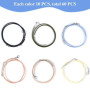 NEBURORA 60 Pcs Cordon Collier 2mm Ciré Cordon de Collier avec Fermoir 20 Pouces 6 Couleurs Collier Corde Corde en Coton Ciré Co