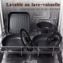 GiPP 19 PCS Set de Casseroles et Poele Induction et Poignée Amovible, Noir | Batterie Cuisine Tout Teux, Revêtement Non Toxique,