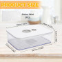 GZRXIOUS Boite a Fromage pour Frigo, 1250 ML Avec Couvercle et Etiquette Boite de Rangement Frigo avec Dateur Boites Fromages Em