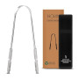 HOKIN Gratte langue pour adultes Gratte-langue acier inoxydable mauvaise haleine traitement 100% Métal Tongue Scraper Cleaner po