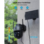 ieGeek 2K (3MP) Camera Surveillance WiFi Exterieure sans Fil Solaire | Détection Humaine IA, Nocturne Couleur, Recharge Faible L