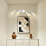 Ketom Plafonnier LED 4 Spots Blanc, Éclairage de Plafond GU10 Moderne | Barre de Spots, Lumiere Plafond Orientable Intérieur pou