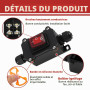 2 Pièces Interrupteur Étanche à Cordon IP65 avec Voyant Rouge, 220V 30A, Interrupteurs Marche Arrêt à Basculer DPST pour Applica