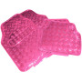WOLTU Tapis de Sol Universel pour Voiture,Tapis de Voiture Look Aspect en Aluminium,Rose