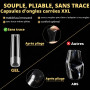 UNA GELLA Capsule Américaine Ongle Carré Extra Long 240 Pièces XXL Full Cover Pré-Buffées pour Gel Sans Courbe C 12 Tailles