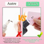 1000 Pièces Coton Lingette Ongles,Coton Ongles Gel Non Pelucheux Lingettes | Coton Ongles Ongles Degraissant Coton Vernis Rose/B
