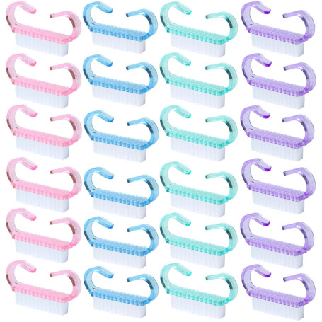 24 Pièces Brosse à Ongles, Brosse de Nettoyage à la Main | pour Récurer Les Ongle Brosses à Ongles, Outil de Nettoyage pour Nail