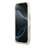 CG MOBILE Guess Coque de protection en résine à paillettes compatible avec MagSafe pour iPhone 17 Pro Max (doré)