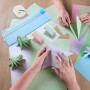 MAIXINNEW Lot de 3 Coupe Papier A4 pour Travaux Manuels | Massicot Papiers avec Lame de Rechange, Couper Coins Arrondis et Perfo