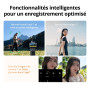 DJI Bundle Audio Osmo Pocket 4 avec émetteur Mic Mini 2, caméra vlog de Poche avec nacelle, capteur CMOS 1 Pouce et 4K/240 IPS, 