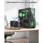 Ubluker 10K 8K 4K Câble DisplayPort 2.1 54Gbps 4M, Certifié Câble DP vers DP 4K 240Hz 165Hz 144Hz 120Hz 10K 8K 60Hz Nylon Tressé
