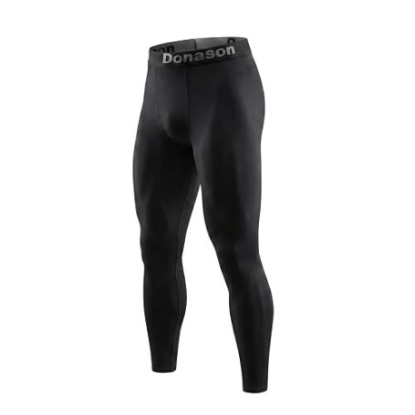 Donason Leggings de Compression Homme Séchage Rapide Pantalon de Sport pour Homme Collants de Course Fitness Respirants Pantalon