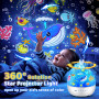 Projecteur Ciel Etoile 19 Films, Jouet Enfant Cadeau Bébé 4 5 6 7 8 ans | 15 Musicale Veilleuse Bébé,360°Rotation Telecommandé V