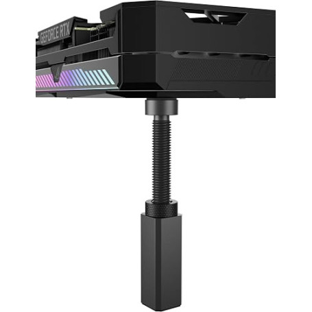 upHere Support GPU,Support Carte Graphique,Support Carte Graphique Verticale Réglable,Aluminium,Hauteur Ajustable,avec Aimant,M(