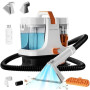 STARRYBOT Shampouineuse Canapé Tapis Portable 22kPa, Détacheur Tissus Blanc | Pour sièges auto, tissus d’ameublement et taches d