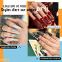 Phoenixy Vernis Semi Permanent 60PCS Vernis Gel UV Semi Permanent | 54 Couleurs Kit Ongle Gel pour Débutants avec Base et Top Co