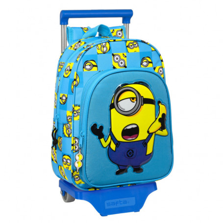 Cartable à roulettes Minions Minionstatic Bleu (26 x 34 x 11 cm) 48,99 €
