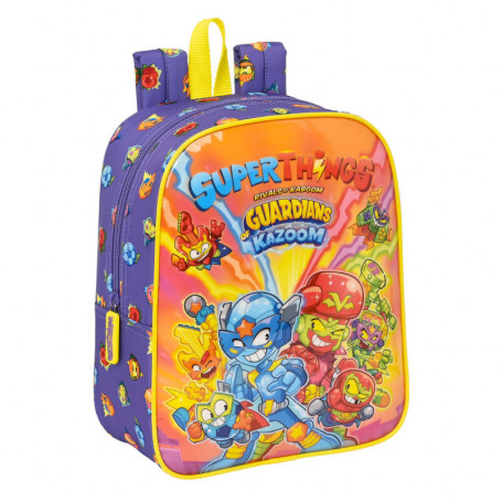 Cartable SuperThings Guardians of Kazoom Violet Jaune (22 x 27 x 10 cm) 29,99 €