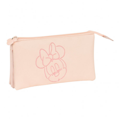 Trousse Fourre-Tout Triple Minnie Mouse Baby Rose (22 x 12 x 3 cm) 23,99 €