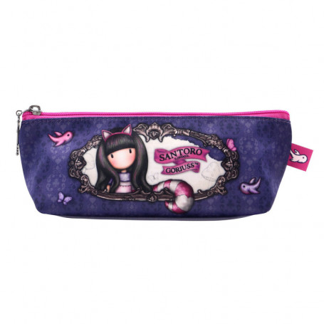 Trousse d'écolier Gorjuss Cheshire cat Rose Violet (22.3 x 8.8 x 5.7 cm) 23,99 €