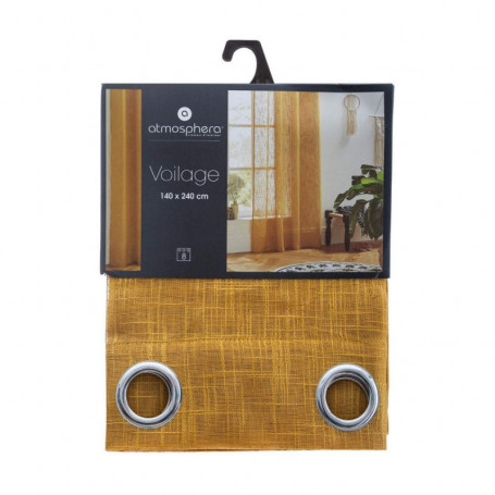 Rideau Atmosphera Polyester Ocre (140 x 240 cm) 126,99 €