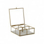 Boîte à bijoux DKD Home Decor Verre Métal Aluminium (15 x 15 x 5,5 cm) (2 Unités 51,99 €