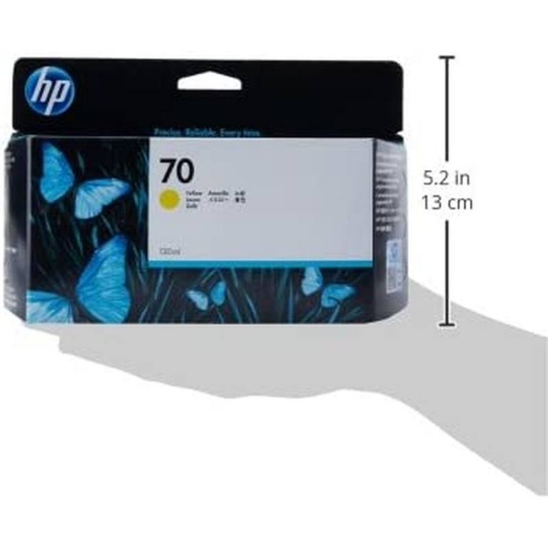 HP 70 cartouche d'encre DesignJet jaune, 130 ml