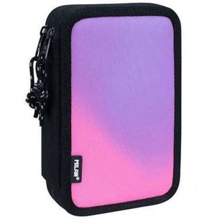 Plumier double Milan Sunset Noir Rose 34 Pièces 31,99 €