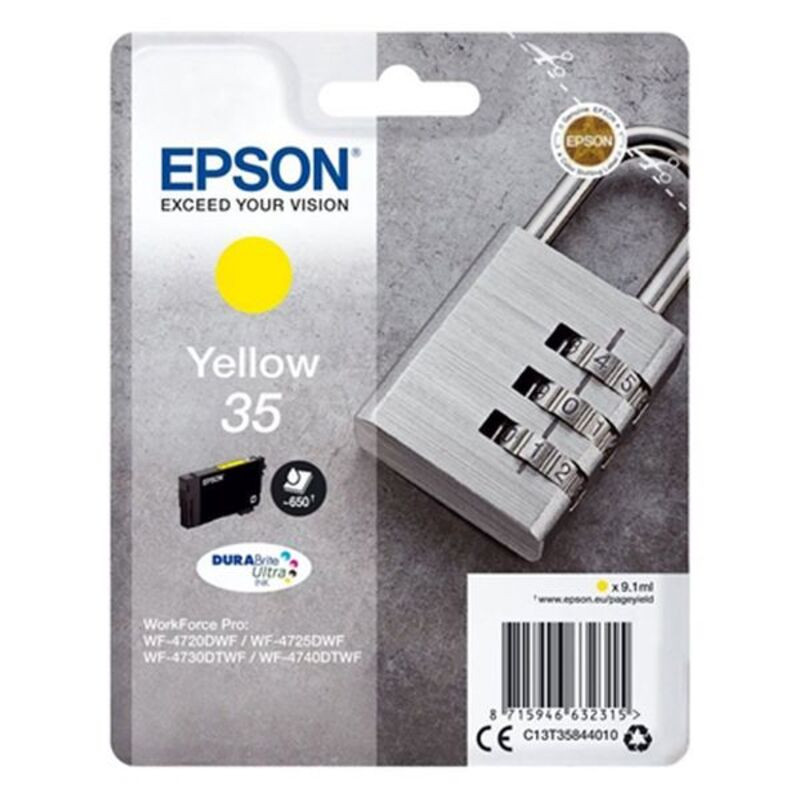 Epson Padlock Singlepack Yellow 35XL DURABrite Ultra Ink