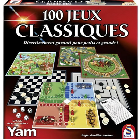 SCHMIDT AND SPIELE - Coffret 100 jeux de société classiques 39,99 €