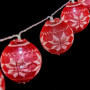Guirlande de boules LED 2 m Ø 6 cm Rouge Blanc 24,99 €