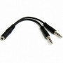 Adaptateur Audio Jack Startech MUYHSFMM       Noir 0,13 m 18,99 €