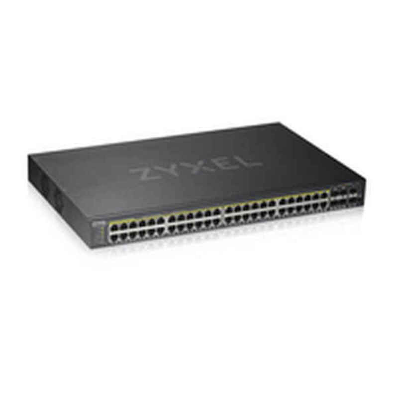 Zyxel GS1920-48HPV2 Géré Gigabit Ethernet (10/100/1000) Connexion Ethernet, supportant l'alimentation via ce port (PoE) Noir