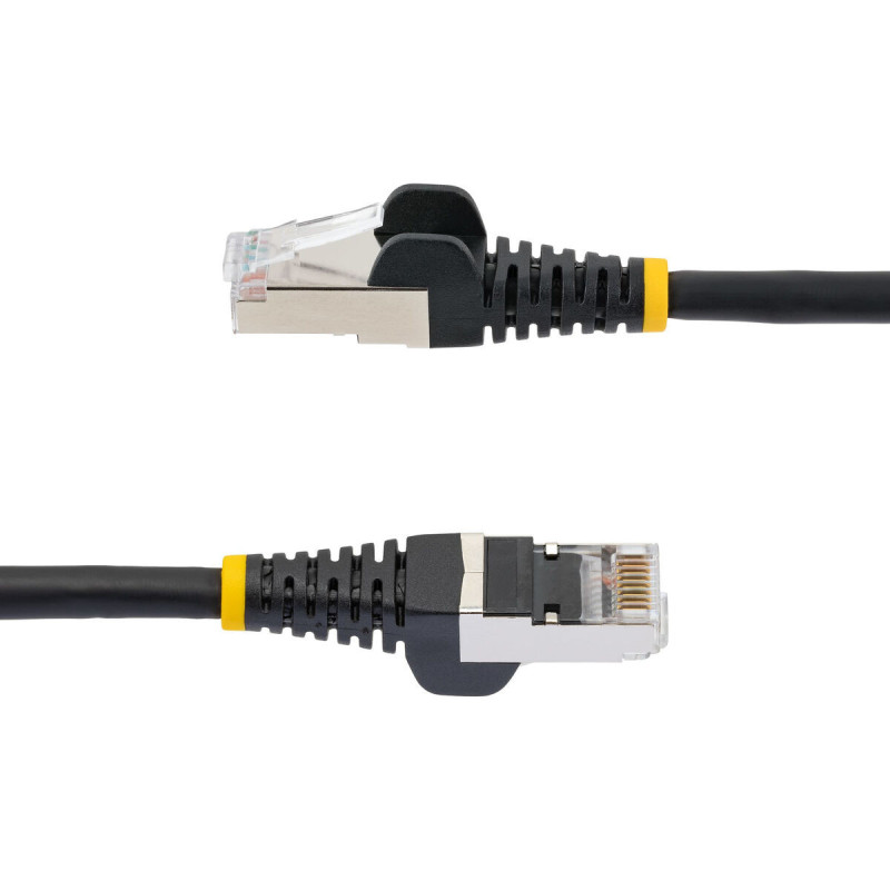 Image secondaire de Câble Réseau Rigide UTP 6ème Catégorie Startech NLBK-1M-CAT6A-PATCH Noir 1 m