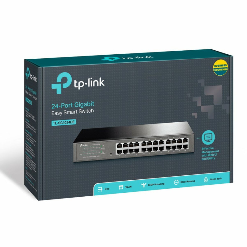 Image secondaire de Tp-Link TL-SG1024DE Géré L2 Gigabit Ethernet (10/100/1000) 1U Noir