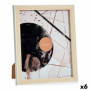 Cadre photo Bois Marron Blanc Plastique verre (22,6 x 2 x 27,6 cm) (6 Un 53,99 €