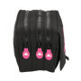 Trousse Fourre-Tout Triple Kappa Black and pink Noir (21,5 x 10 x 8 cm) 31,99 €