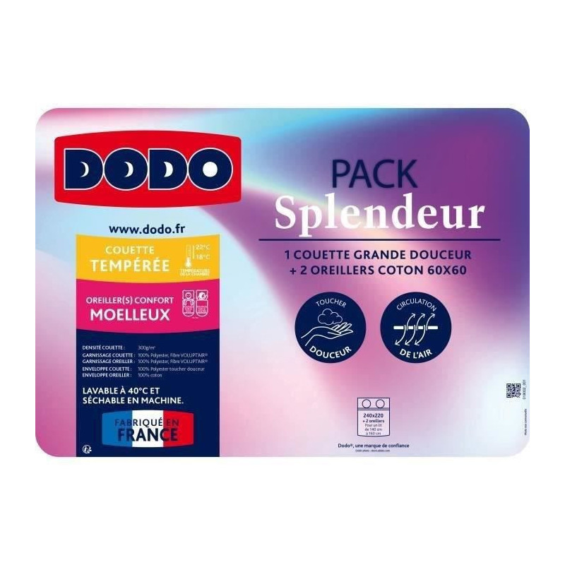Image secondaire de Remplissage de couette Dodo Splendor Blanc 220 x 240 cm